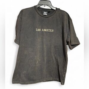 WXYZ Los Angeles Graphic Tee - Black distressed